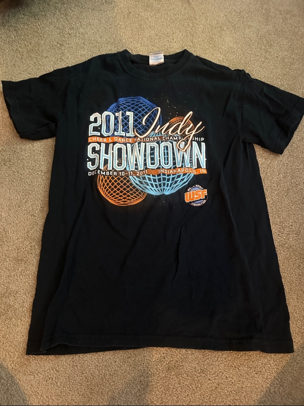 Gildan Black Kids 2011 Judy Showdown Graphic Tee with Blue and Orange Print